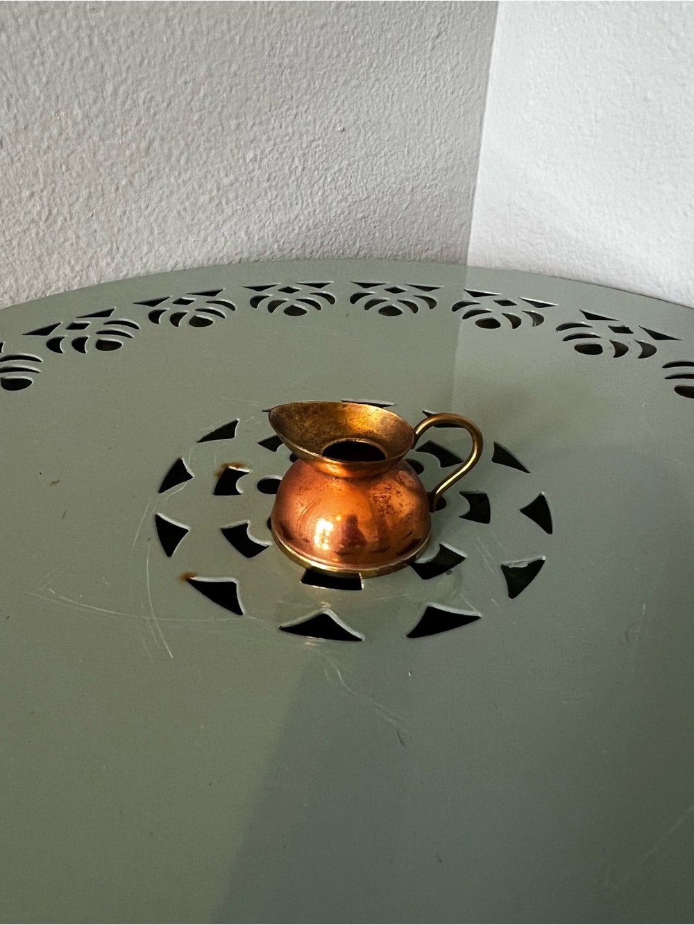 Antique Peerage Copper & Brass Jug Mini